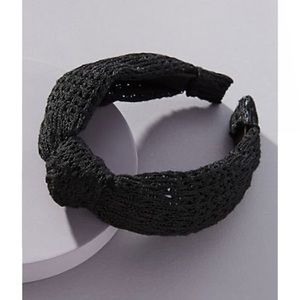 3/$25 Anthropologie Farley Black Knotted Headband